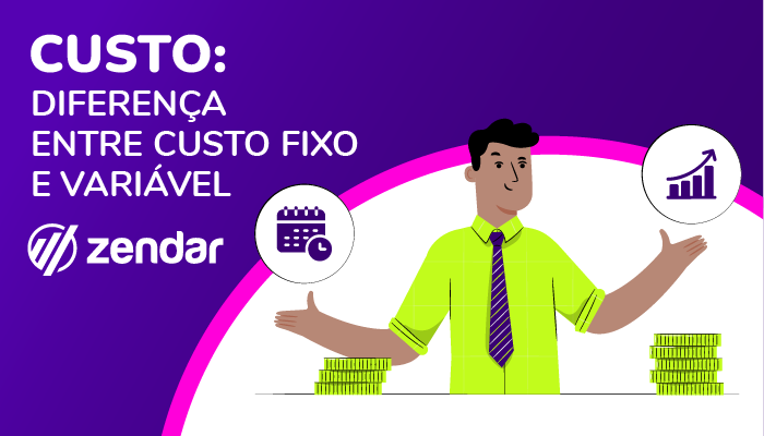 imagem gráfica para capa de blog com texto "custo: diferença entre custo fixo e variável"